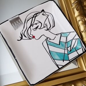 ❗Tiffany Blue Mod Ceramic Square Jewelry Dish❗
